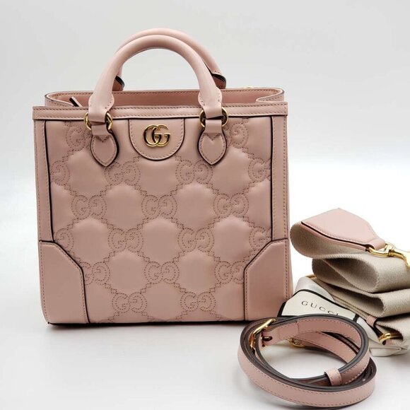 100% Authentic Gucci GG Matelasse Satchel Bag